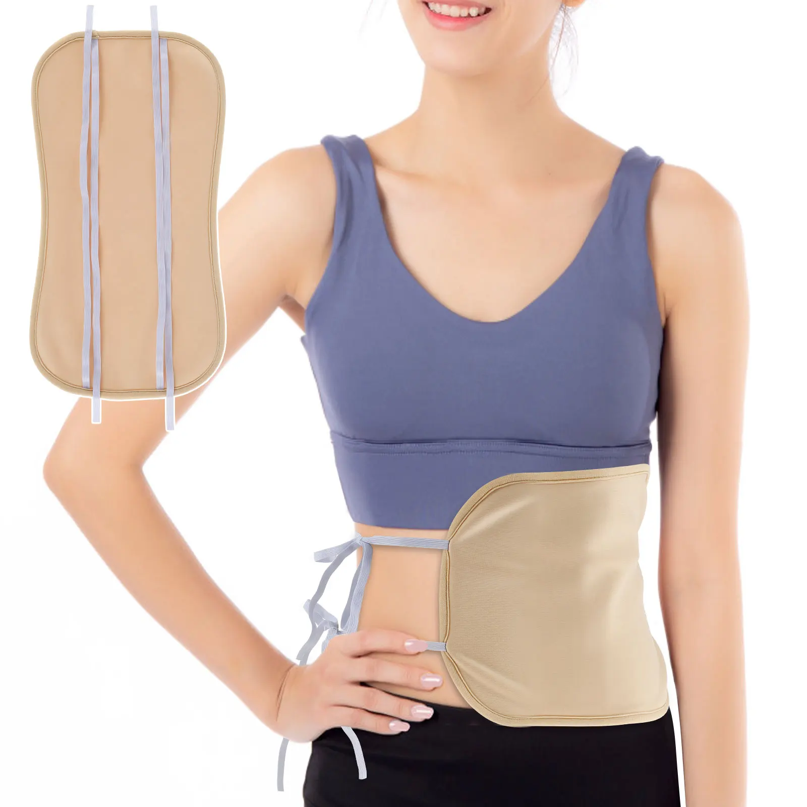 

Castor Oil Pack Reusable Castor Oil Wrap Mess-Free Castoroil Pack Wrap with Adjustable Straps Soft Comfortable Castoroil Pack