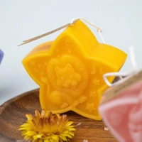 attractive wax candle premium core charming smoke free star shape soy wax smokeless candle soy wax 75g