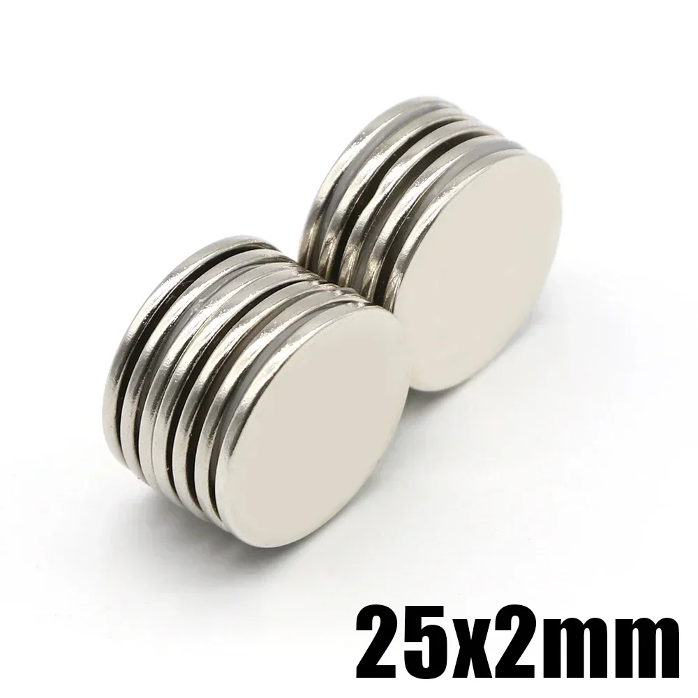Фото Мощный неодимовый круглый магнит N52 25x2, 25x3, 25x5 для поиска, холодильников, генераторов, электродвигателей, на заказ №3
