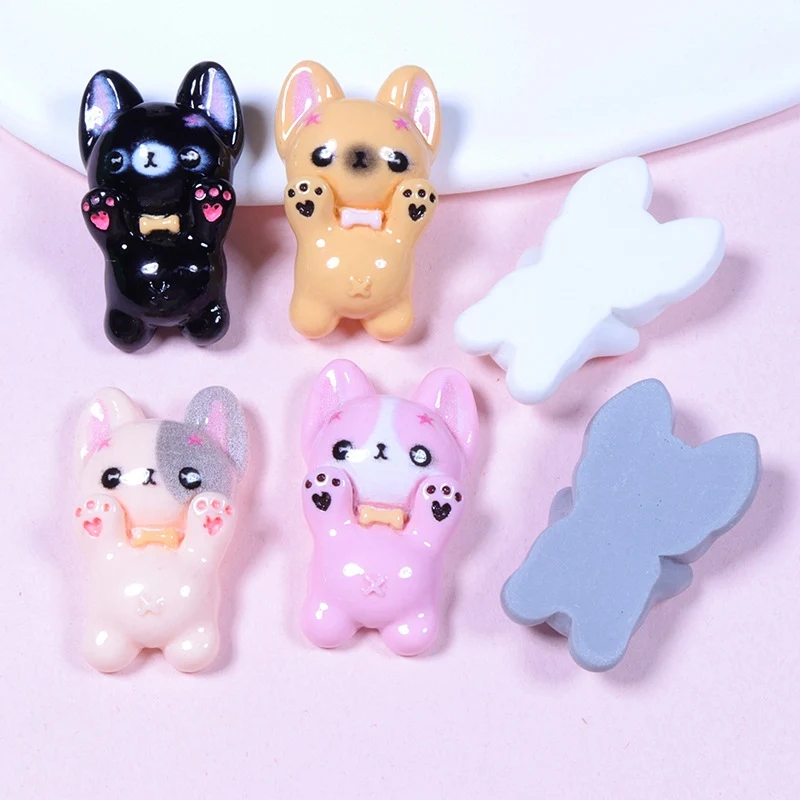 10 шт. новые милые смолы 18*30 мм мини-маленькая собачка детали для маникюра с