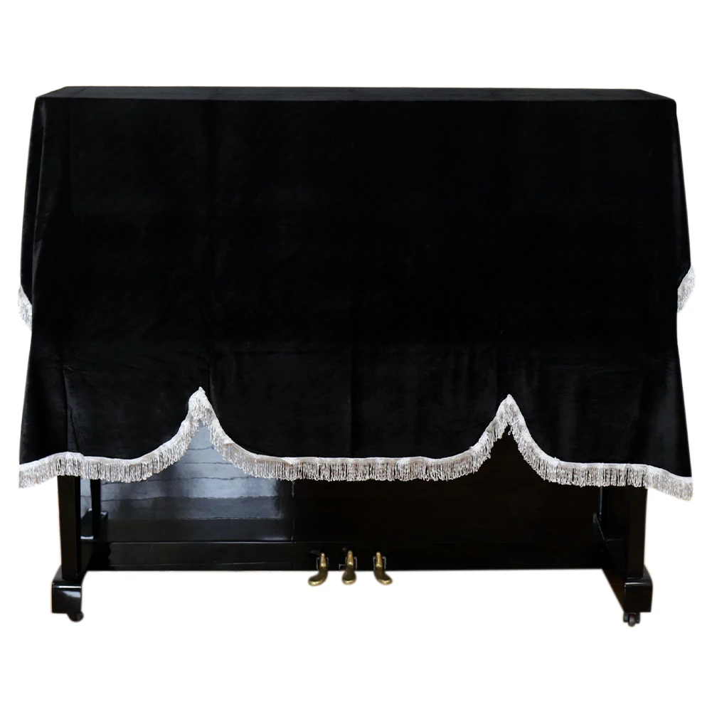 

Keyboard Home Gold Velvet Protective Soft Upright Vertical Practical Washable Universal Dust Proof Foldable Piano Cover Non Slip