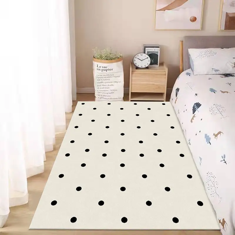 Простой современный ковер с принтом прикроватный для спальни комнаты девочек