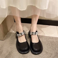 summer women lolita shoes japanese cute mary jane shoes female vintage girls students jk uniform high heel platform shoes sandal