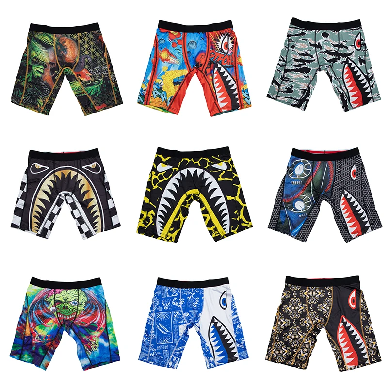 

Sexy Print Men Underwear Boxer Cueca Male Panty Lingerie Men Underpants Boxershorts Boxerbriefs Plus Size XXXL 1001-1009