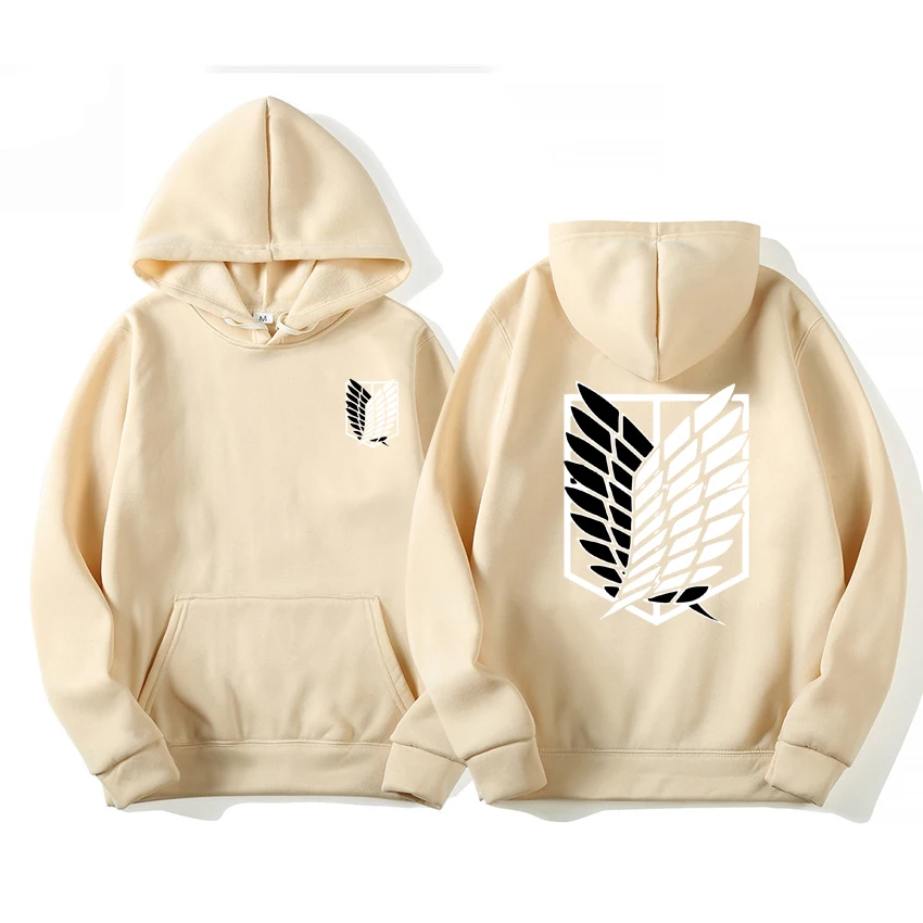 

oversize Attack on Titan Men's Hoodie Anime Hoodies Men Women Streetwear Pullover Harajuku Shingeki no Kyojin Hoodies Sweatshirt
