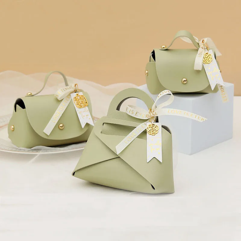 

Leather Candy Colors Gift Bag Cosmetic Packaging Candy Gift Box Blue Gift Bags for Wedding Party Favors Valentine's Day Supplies