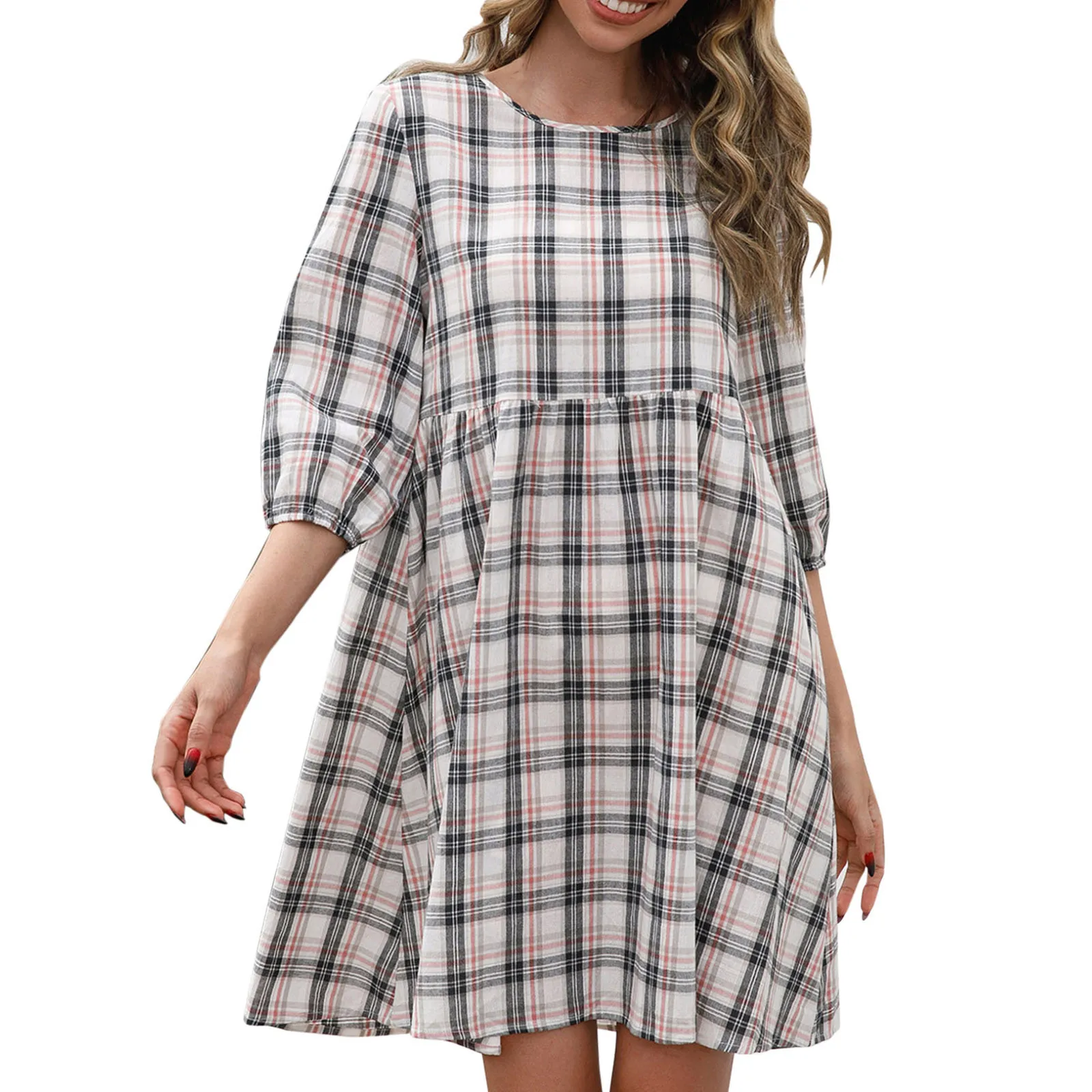 

Женское винтажное коктейльное платье миди с V-образным вырезом и коротким рукавом