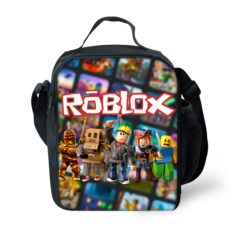 Сумка-тоут из оксфордской ткани с мультяшным принтом по мотивам игры Roblox и аниме, сумка для еды, подарок на день рождения для студентов, с изображением персонажей (art.: 3920dc7b2a018) - 3920dc7b2a018