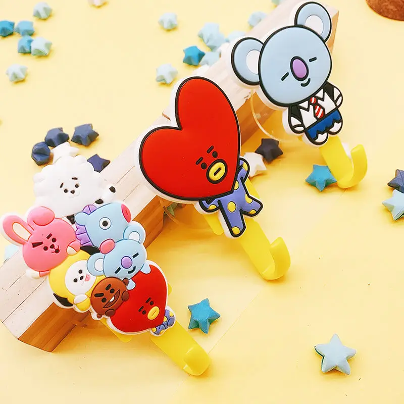 Line Friends BT21 Хими мультфильм студенческий крючок для общежития Cooky Shooky Mang домашняя