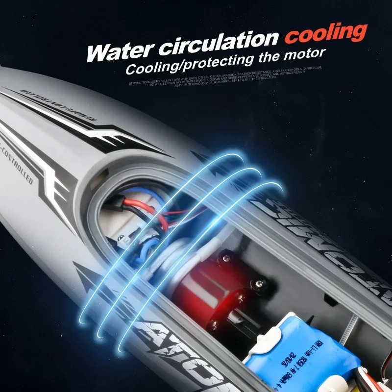 2 4 г высокоскоростная лодка с дистанционным управлением водяное охлаждение