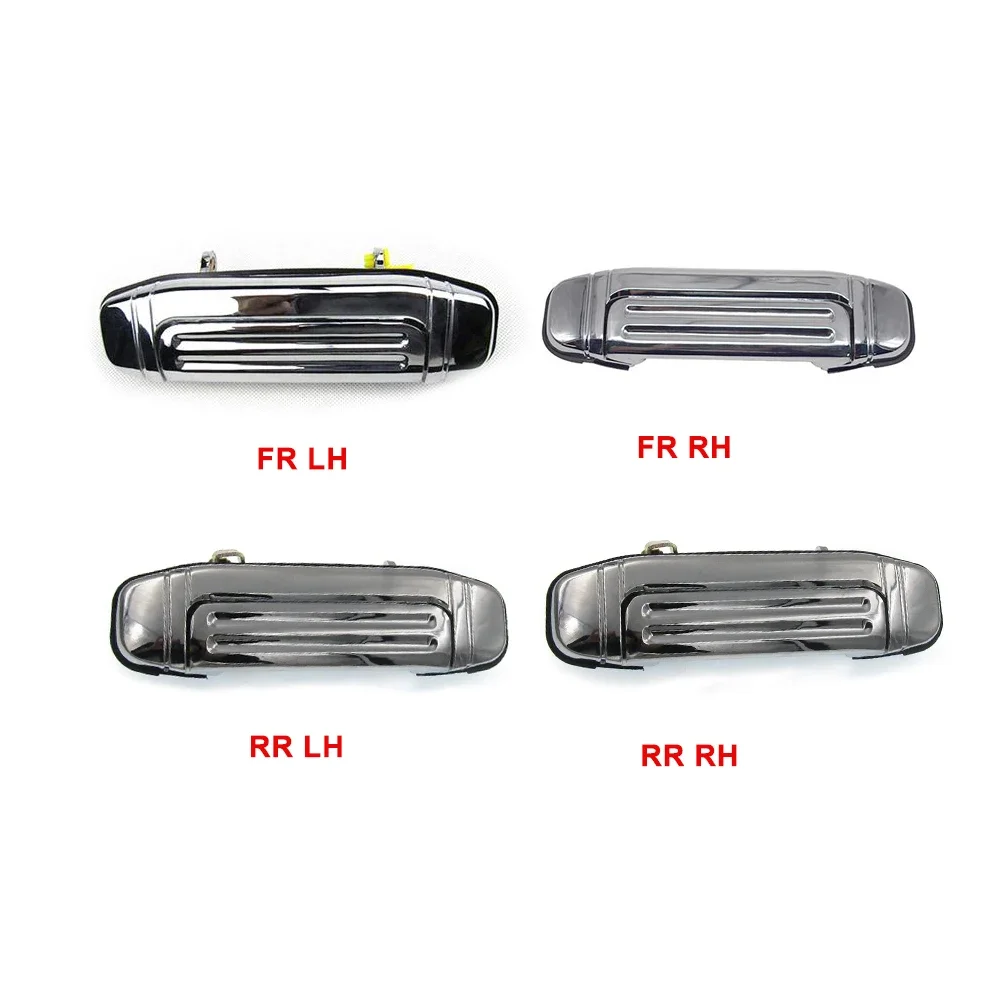 

4 шт. передняя/задняя Хромированная ручка для железной двери для Mitsubishi Pajero Montero Shogun 1990-2004 V31 V32 V36 V43 V44 V45 V46