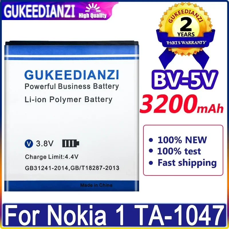 3200 мАч GUKEEDIANZI Высококачественный аккумулятор BV-5V для Nokia 1 Nokia1 TA-1047 BV 5 В Bv5v