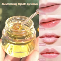 clear canned lip mask nature moisturizing honey lip mask dead skin removal nourishing anti wrinkle moisturizing lip care