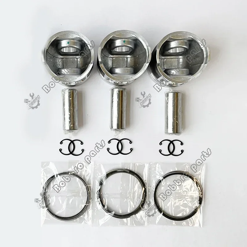 Поршень 3KR1 8-94414-745-1 8-97176-892-0 с комплектом колец для двигателя Isuzu AX22-1 N350 EX25-1 EX40UE-1 30F2