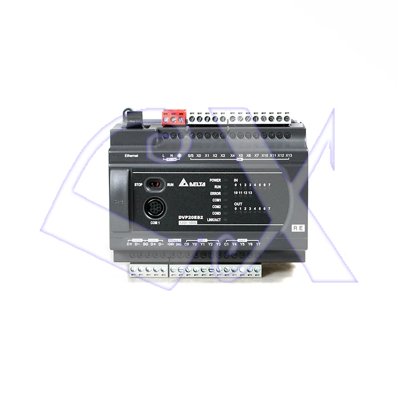 

Original Delta DVP20ES200RE PLC ES2 Ethernet host 12 input 8 relay output programming controller