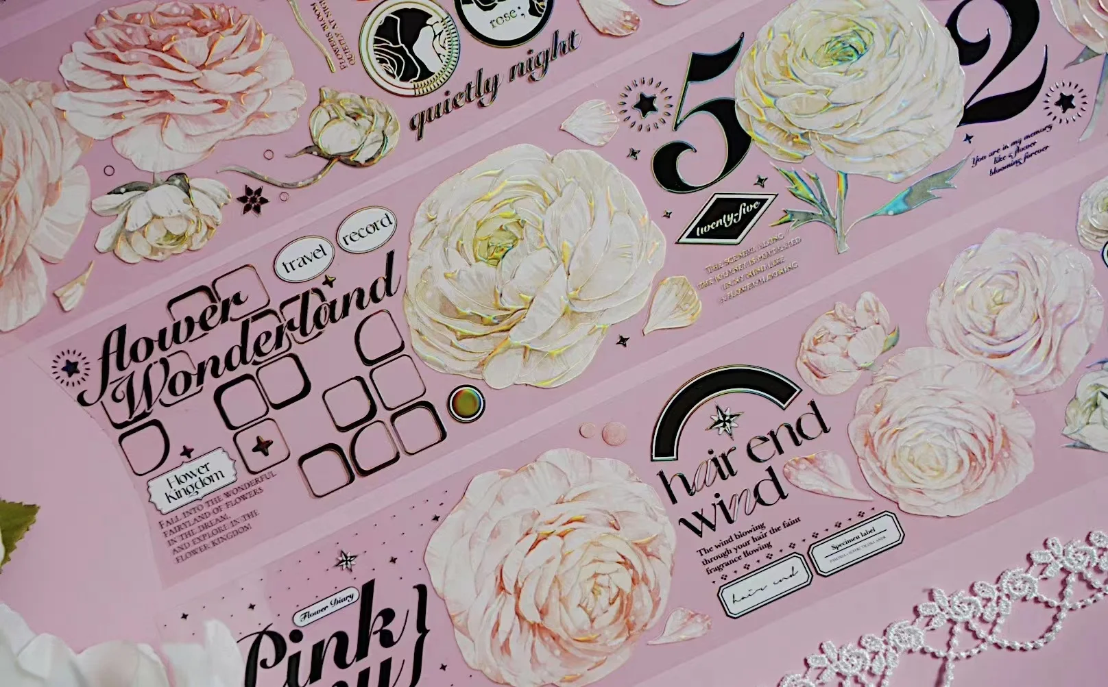 Vinage Sakura Pink Sweet Love Washi декоративная наклейка для оформления фотографий своими