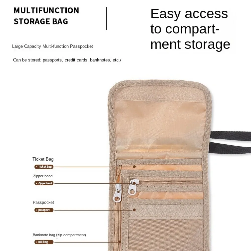 Дорожные аксессуары дорожный кошелек нейлоновый держатель для билетов паспорта