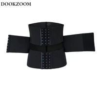 waist trainer for women slimming corset trimmer slimmer belt underbust wrap segmented shapewear triple trainer compression hook