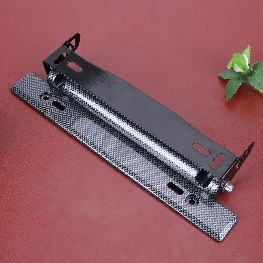 

Универсальное крепление для номерного знака, регулируемая рамка из углеродного волокна для номерного знака, держатель для автомобилей, Стайлинг автомобиля