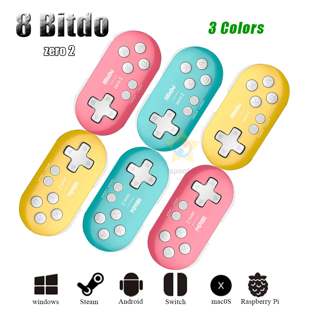 8BitDo Zero 2 Bluetooth Gamepad Switch Controller Compatible for Nintend Windows Android macOS Mini Game Crontroller |