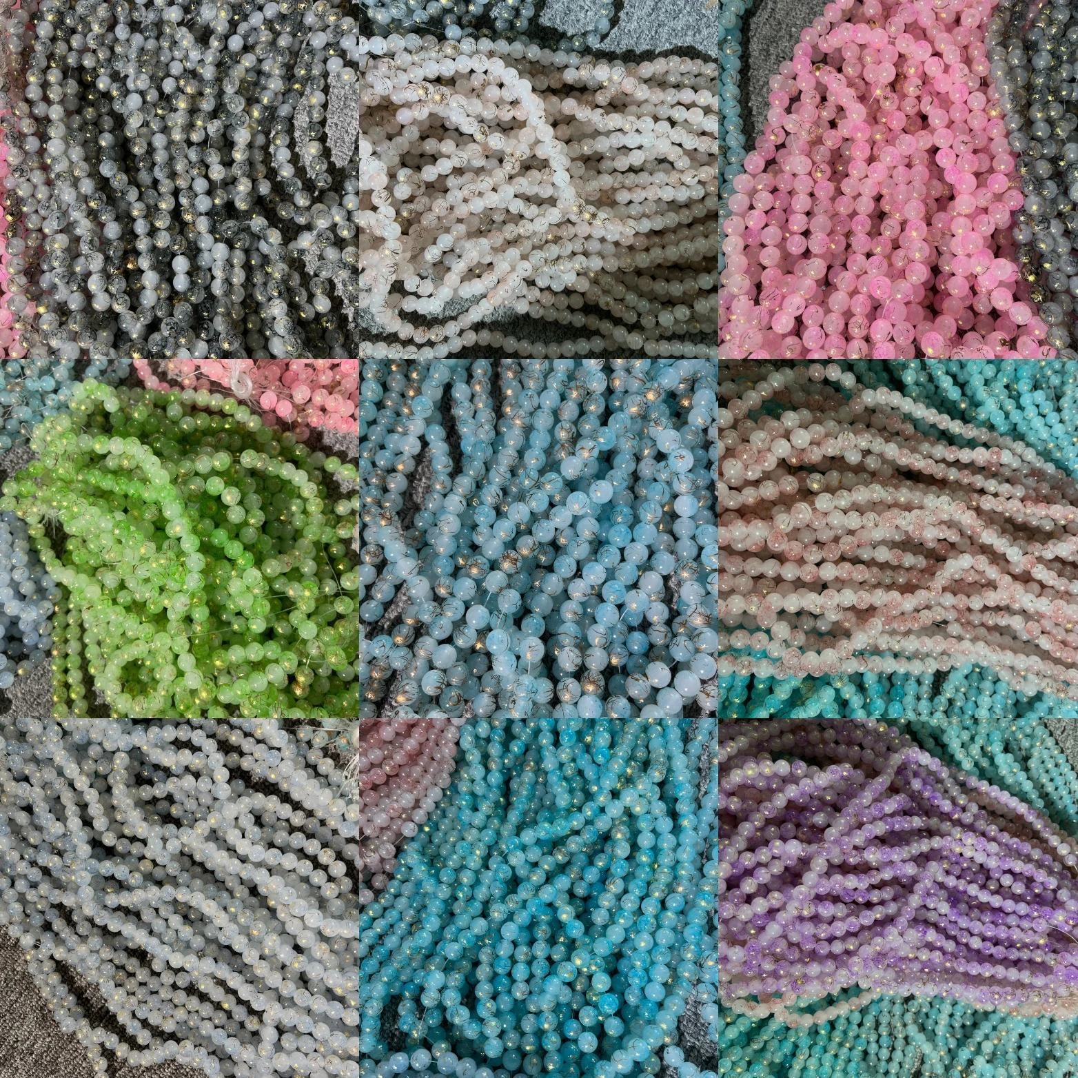 240 шт. 10 мм новые стеклянные бусины для самостоятельного изготовления браслетов и браслетов 50 цветов на выбор