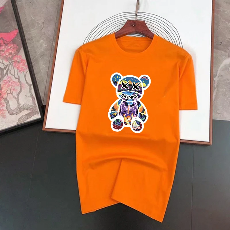 

Luxury Brand T Shirts for Mens Summer Fashion Rabbit Printed Graphics Shirt Cotton High Quality Woman Clothing Tops Streetwear