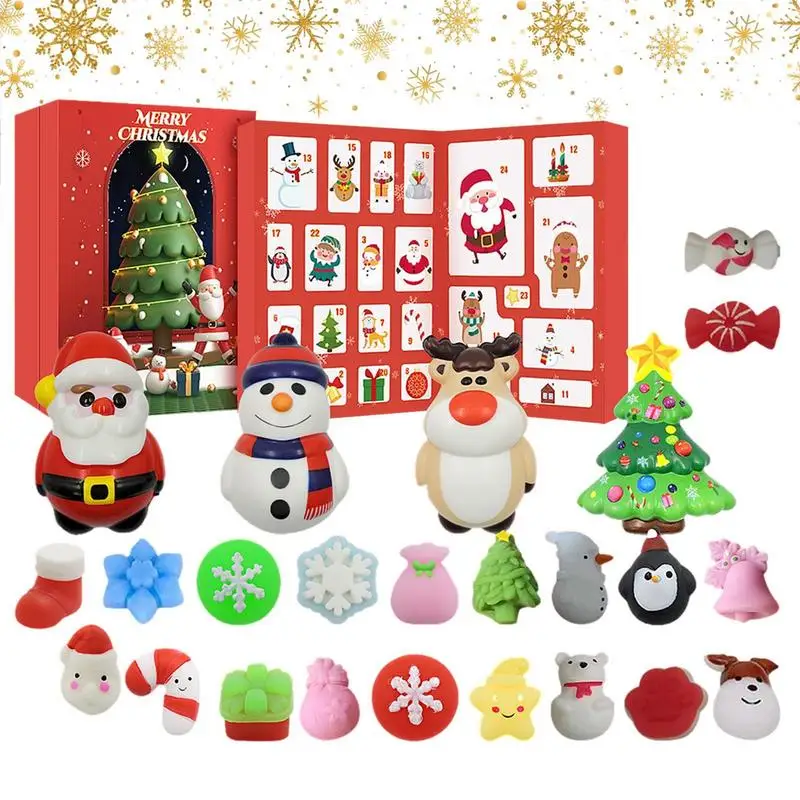 

Advent Calendar 2023 Girls Mini Squishy Toys Advent Calendar 24 Days Of Holiday Countdown With Snowman Christmas Tree Elk Santa