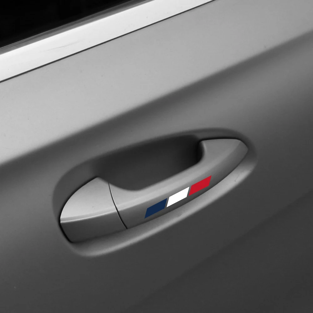 Креативная простая наклейка с французским флагом авто центральная консоль