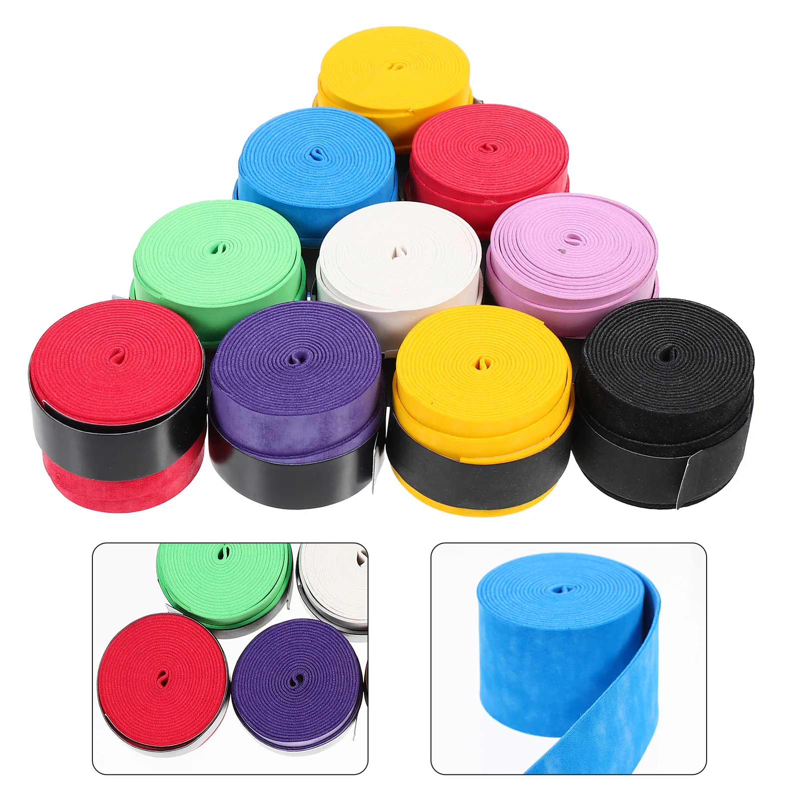 

12pcs Racket Overgrips Anti-slip Tennis Racket Overgrips Sweatband Grip Tape