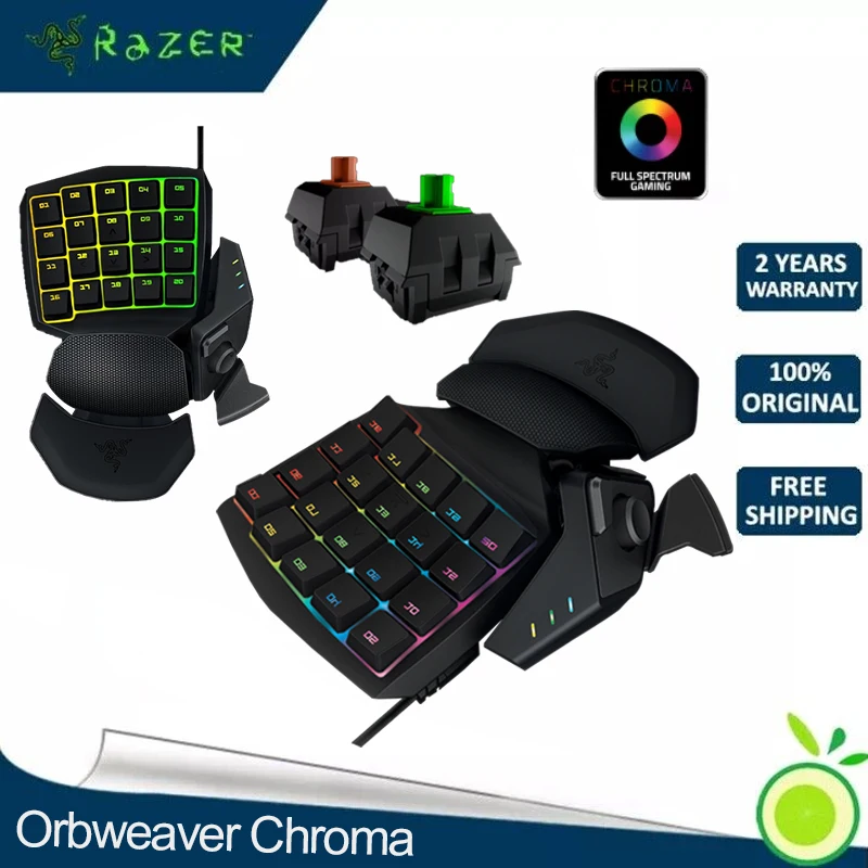 Razer Orbweaver Chroma Keyboard backlight for left hand mech