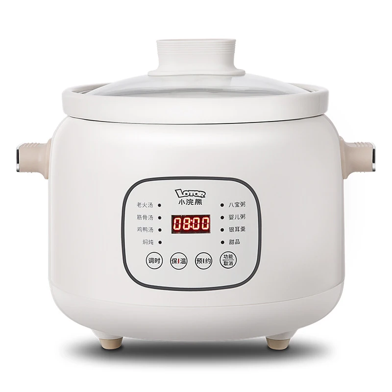 

Electric Household Ceramic Soup Porridge Artifact Automatic Large-capacity Health Bird's Nest Stew Pot Slow Cooker