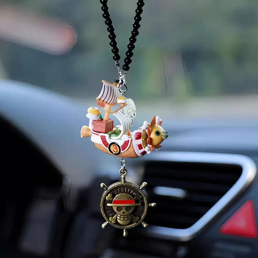 ONE PIECE Thousand Sunny brig ПВХ автомобильный кулон интерьер украшения автомобиля аниме
