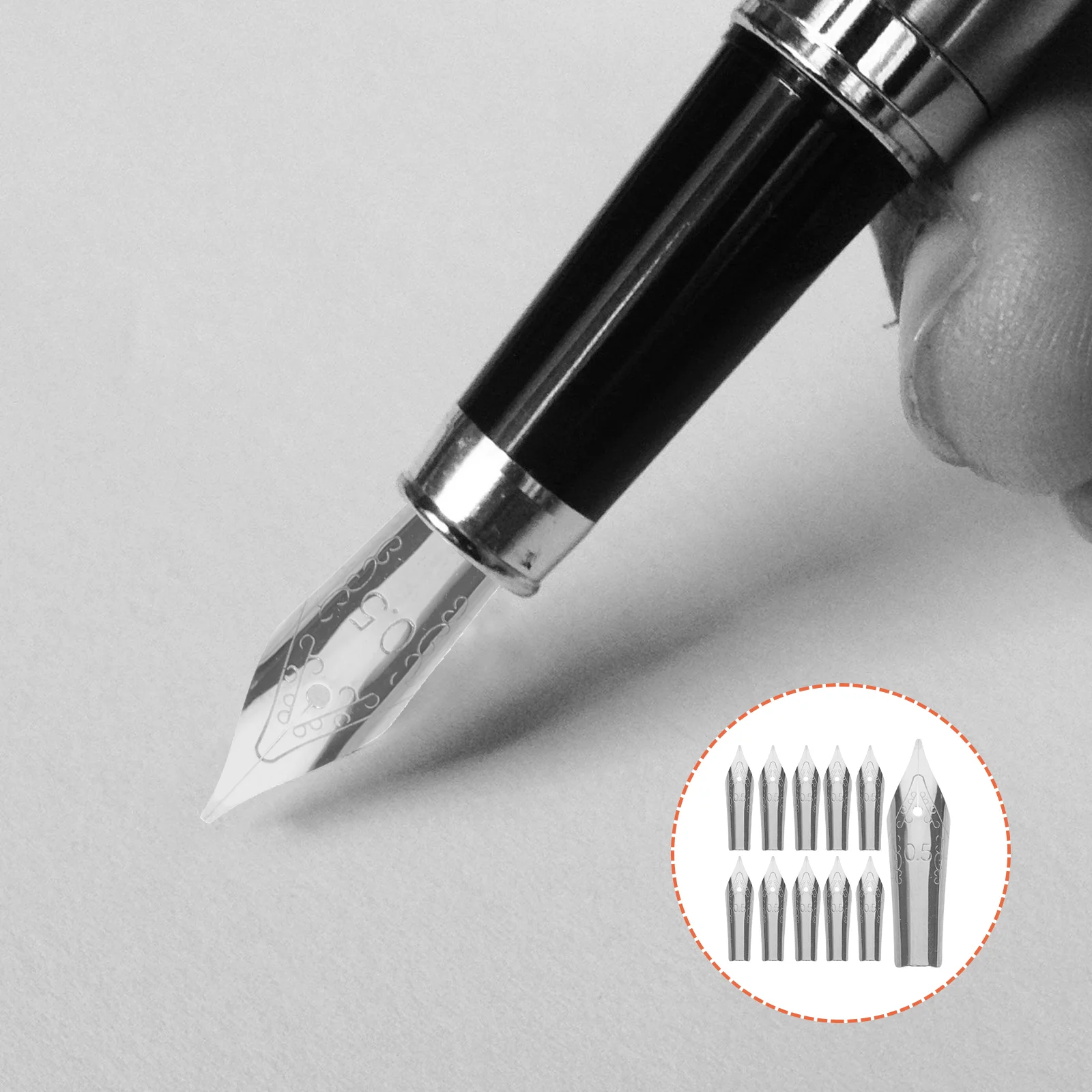 

Pen Nibs Nib Fountain Spare Replacement Calligraphywriting Quillsketching Dip Metal Ink Universal Accessories Fude Supplies