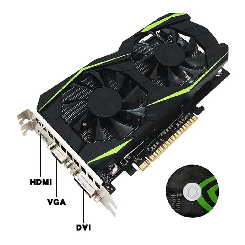 

Graphics Card GTS450 1GB DDR5 128Bit Video Card Pci-E2.0 Interface DVI-I VGA for Computer Gaming