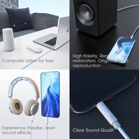 Кабель AUX Elough, аудиокабель 3,5 мм, штекер 3,5 мм для колонок, провод для наушников JBL, для автомобиля Xiao Redmi10 Samsung, шнур Aux, штекер