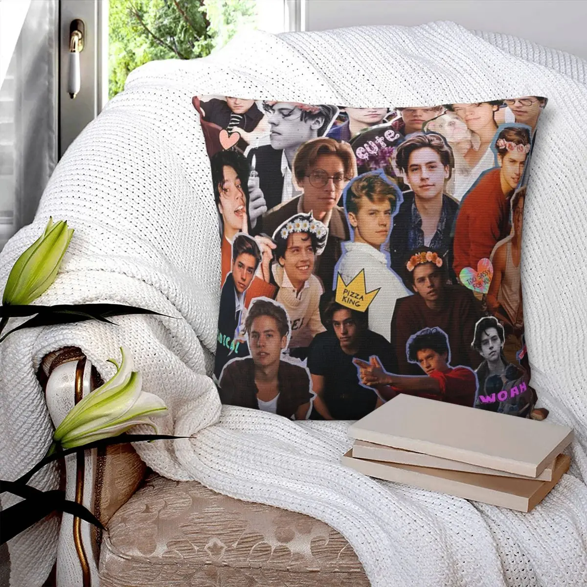 

Cole Sprouse Collage Pillowcase Printed Cushion Cover Sofa Waist Pillow Pillow Cover