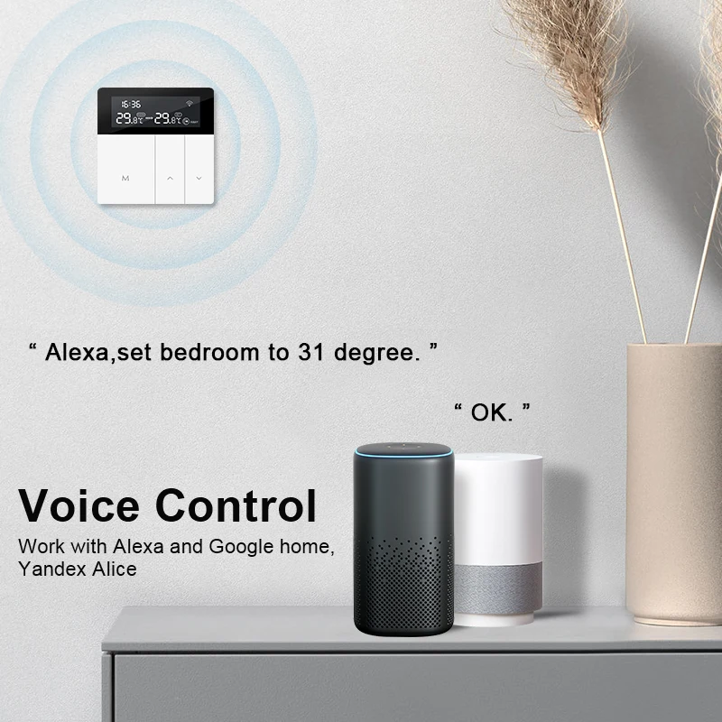 Tuya WiFi Smart Thermostat Electric Floor Heating Water/Gas Boiler Temperature Remote Controller Weekly Programmable |