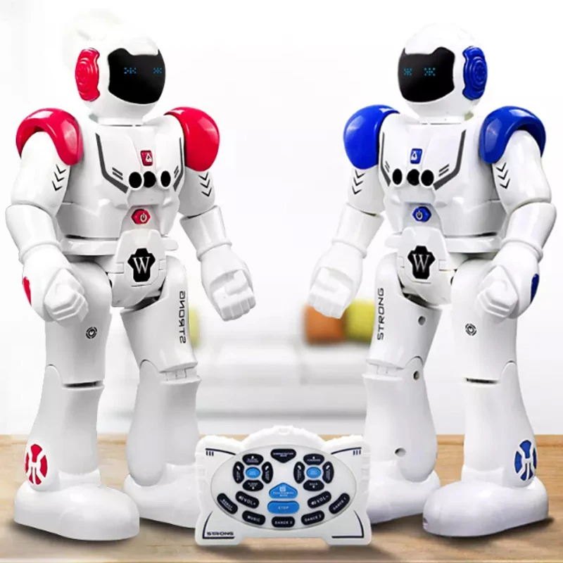 

Remote Control Robot Toy Smart Touch Sensing LED Eyes Child RC Robot With Sing Dance Action Figure Toys For Boys Children Birth