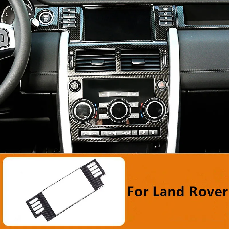 

Для Land Rover Discovery Sport 2015-2019 углеродное волокно узор интерьер модификация центр управления навигационной панелью аксессуары