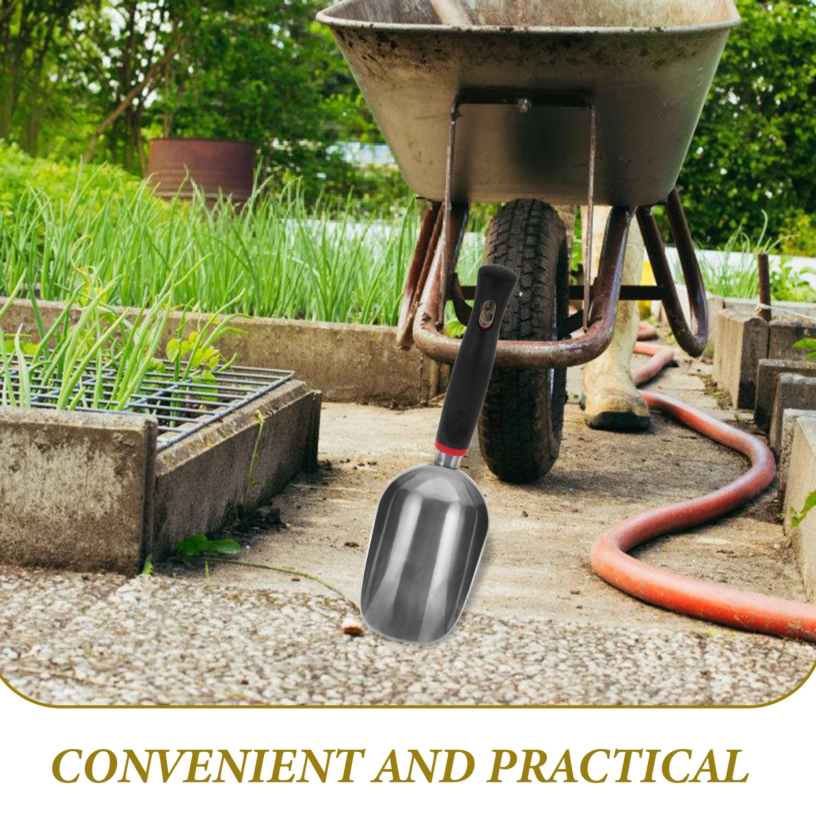 Совок для льда почвы машины садовый ручной металлический мастерок совки еды