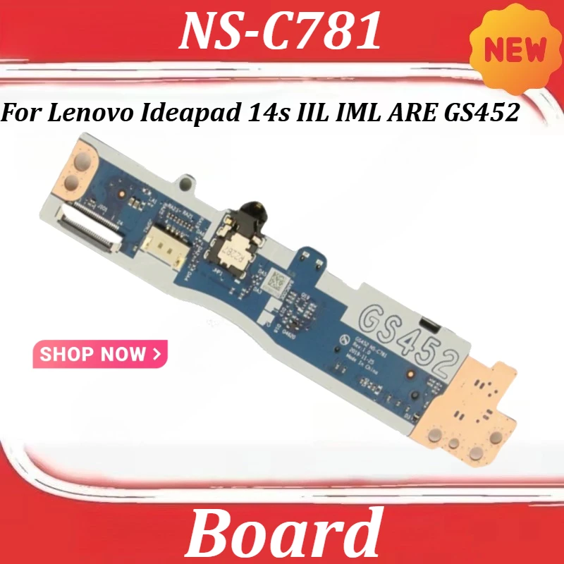Фото Плата NS-C781 для Lenovo Ideapad 14s IIL IML ARE GS452: аудиоплата, звуковая карта, плата управления №1