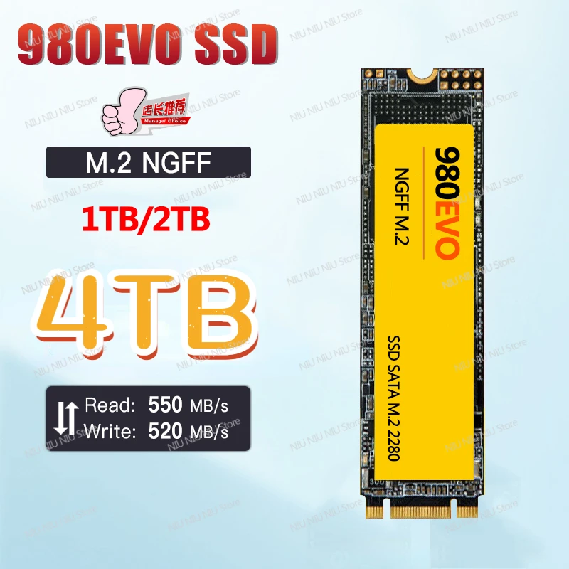 

New SSD M2 NGFF 500GB 4TB 980 EVO Plus Internal Solid State Drive ssd nvme m2 1TB hdd Hard Disk 990 PRO M.2 2TB for laptop ps5