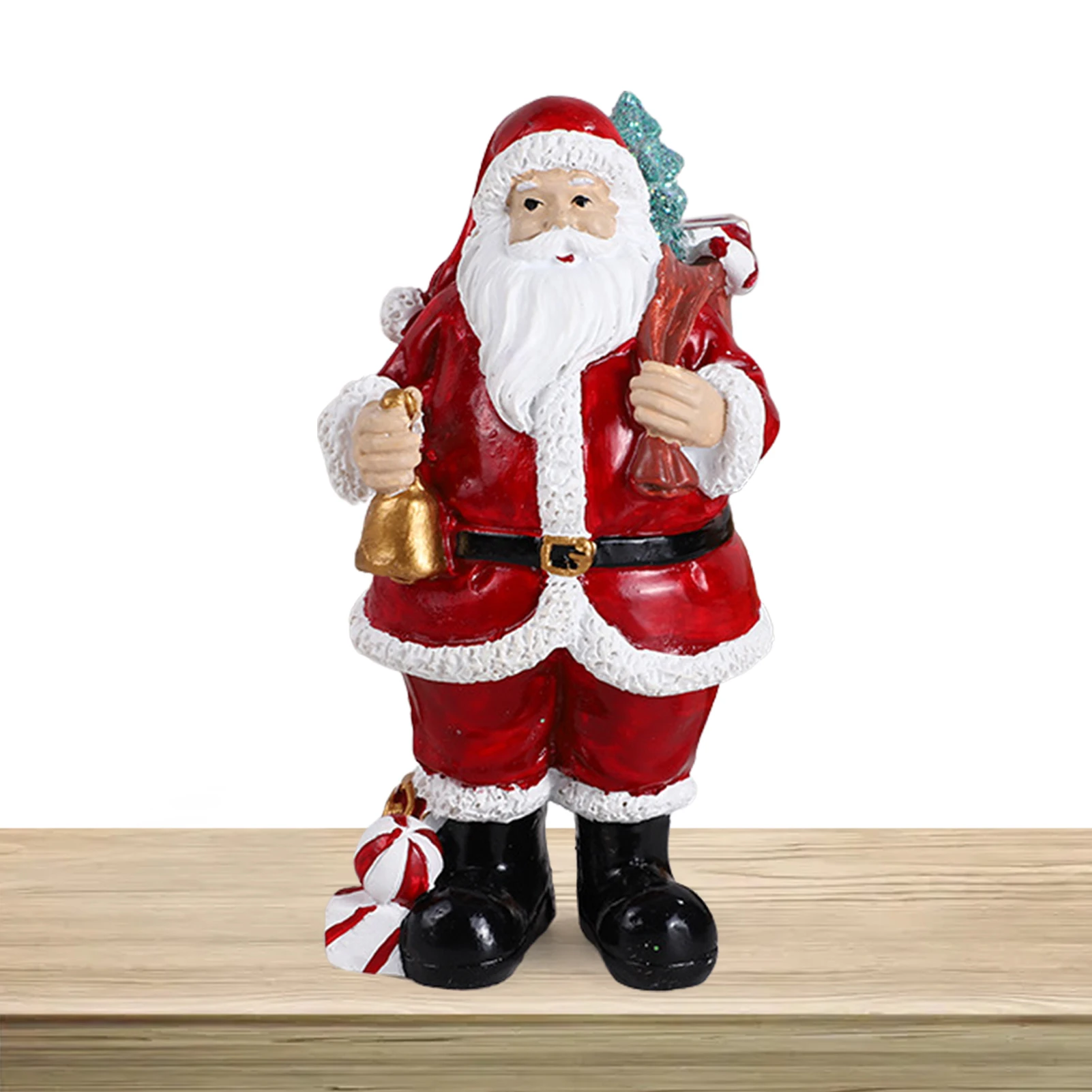 

Санта-Клаус, украшение из смолы, рождественское искусственское украшение, красный Санта-Клаус, Рождественское украшение