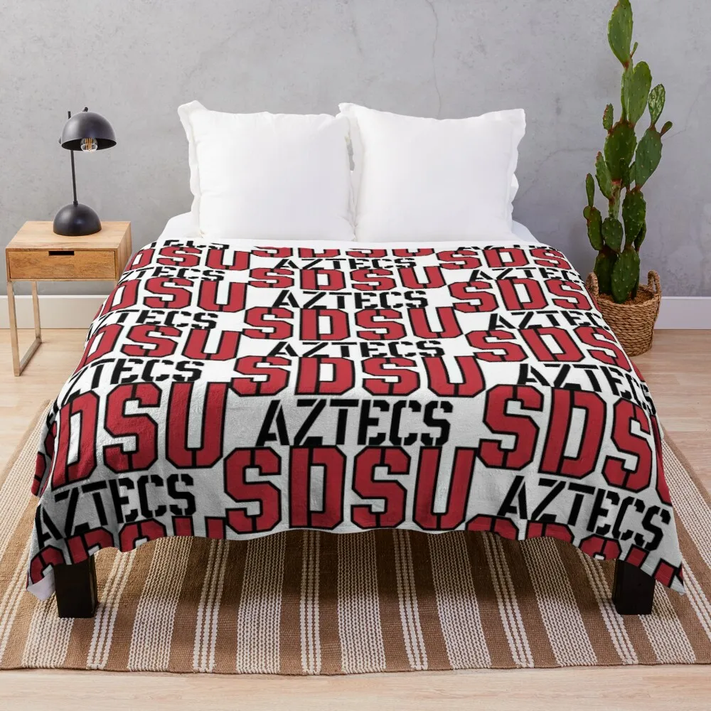 

SDSU Aztecs Throw Blanket Hair Blanket Luxury Blanket Heavy Blanket