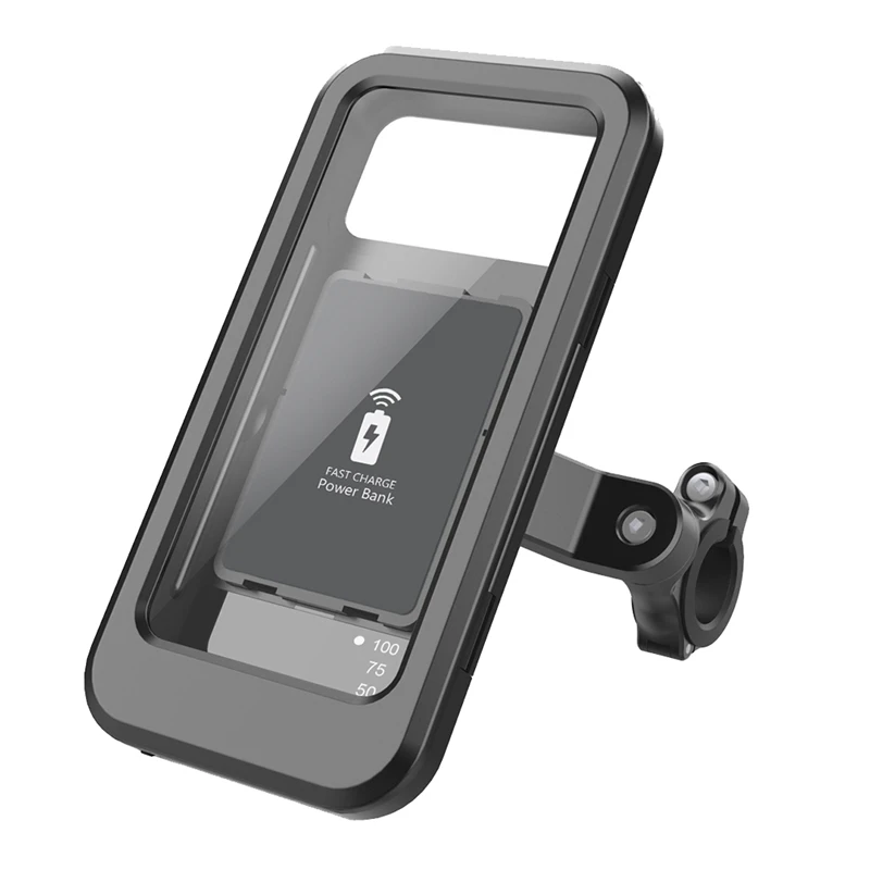 

Fast Charge Motorcycle Bike Handlebar Mount For 4.5-6.8 Inch Smartphone Cycling Stand