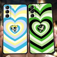 powerpuff girls case for samsung galaxy s22 s20 s21 fe ultra s10 s9 m22 m32 note 20 ultra 10 plus 5g silicone phone cover fundas