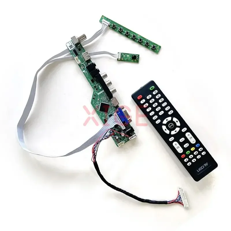 

Плата контроллера для ЖК-дисплея HSD100IFW1 HSD100IFW2, 1024*600, панель монитора, комплект «сделай сам», 10,1 дюйма, LVDS 30-контактный аналоговый ТВ-сигнал VGA + HDMI + AV + USB