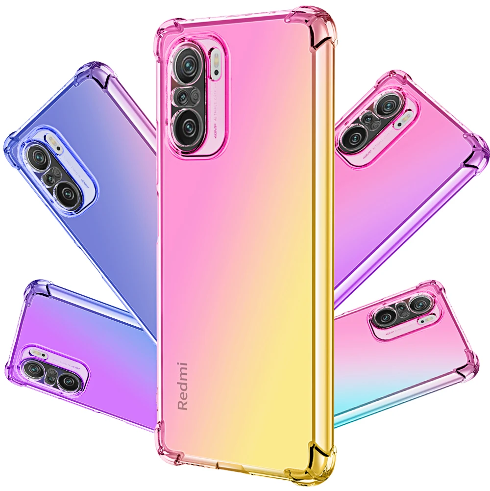 

Phone Case for Xiaomi Redmi K40 Pro Plus K40 Gaming K30i K30S K30 Pro,Hybrid Gradient TPU Bumper Shock Absorption Flexible Cover