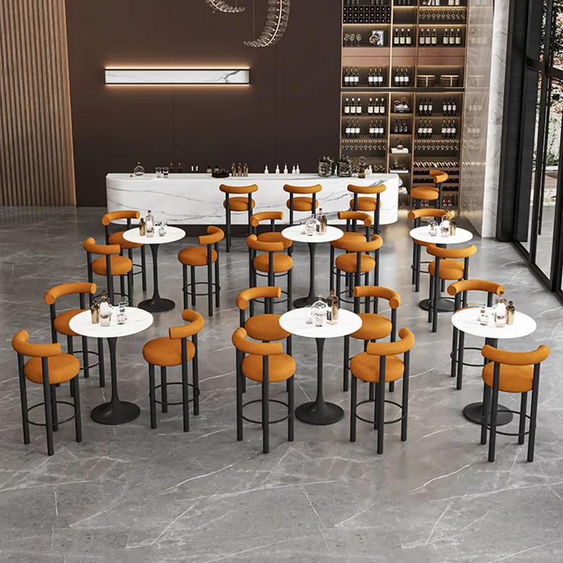 Бархатный круглый барный стул стойка регистрации кухонные подушки салон макияжа