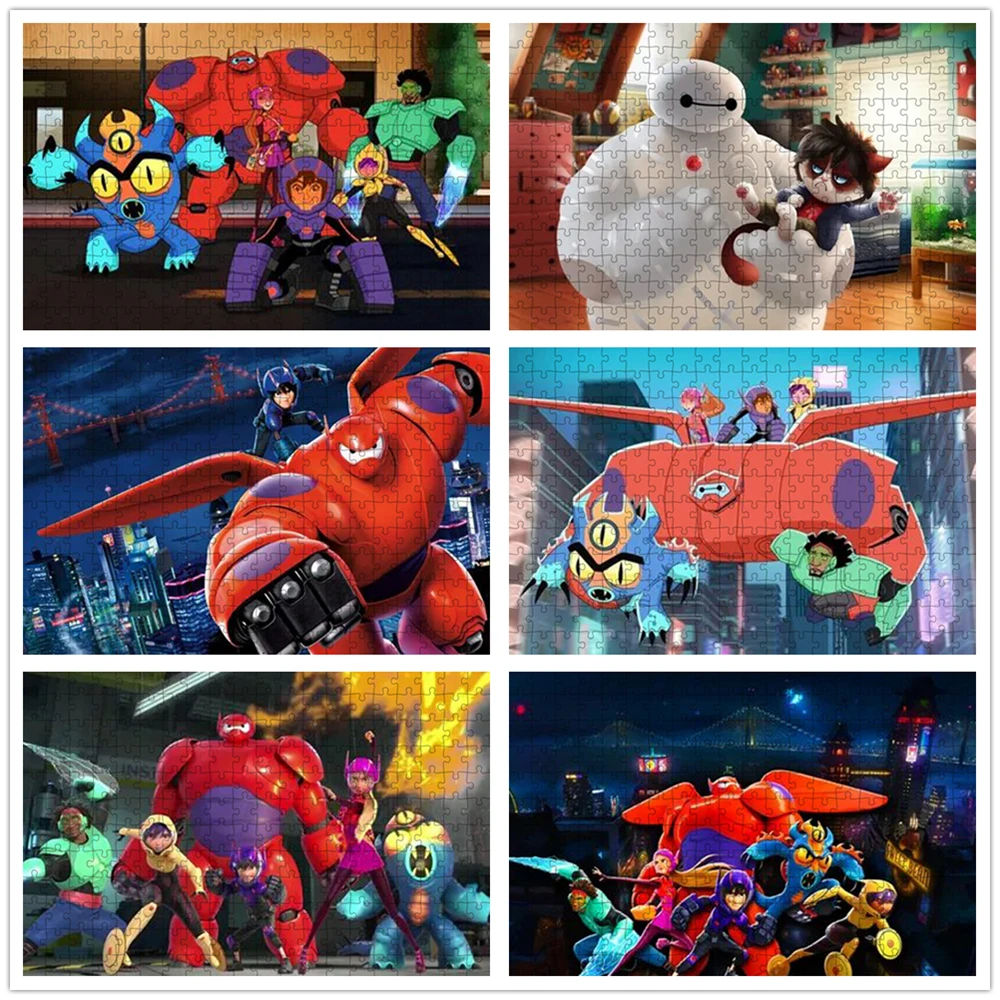 

Disney Jigsaw Puzzles for Adults 1000 Piece Big Hero 6 Jigsaw Puzzle Educational Family Game Toys Gift for Home Wall Decoration